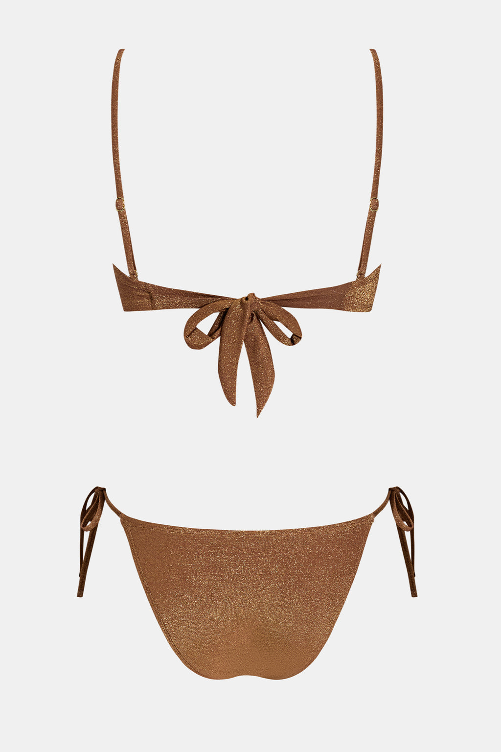 Bikini col carré et bas taille basse