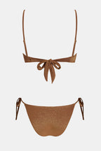 Bikini col carré et bas taille basse
