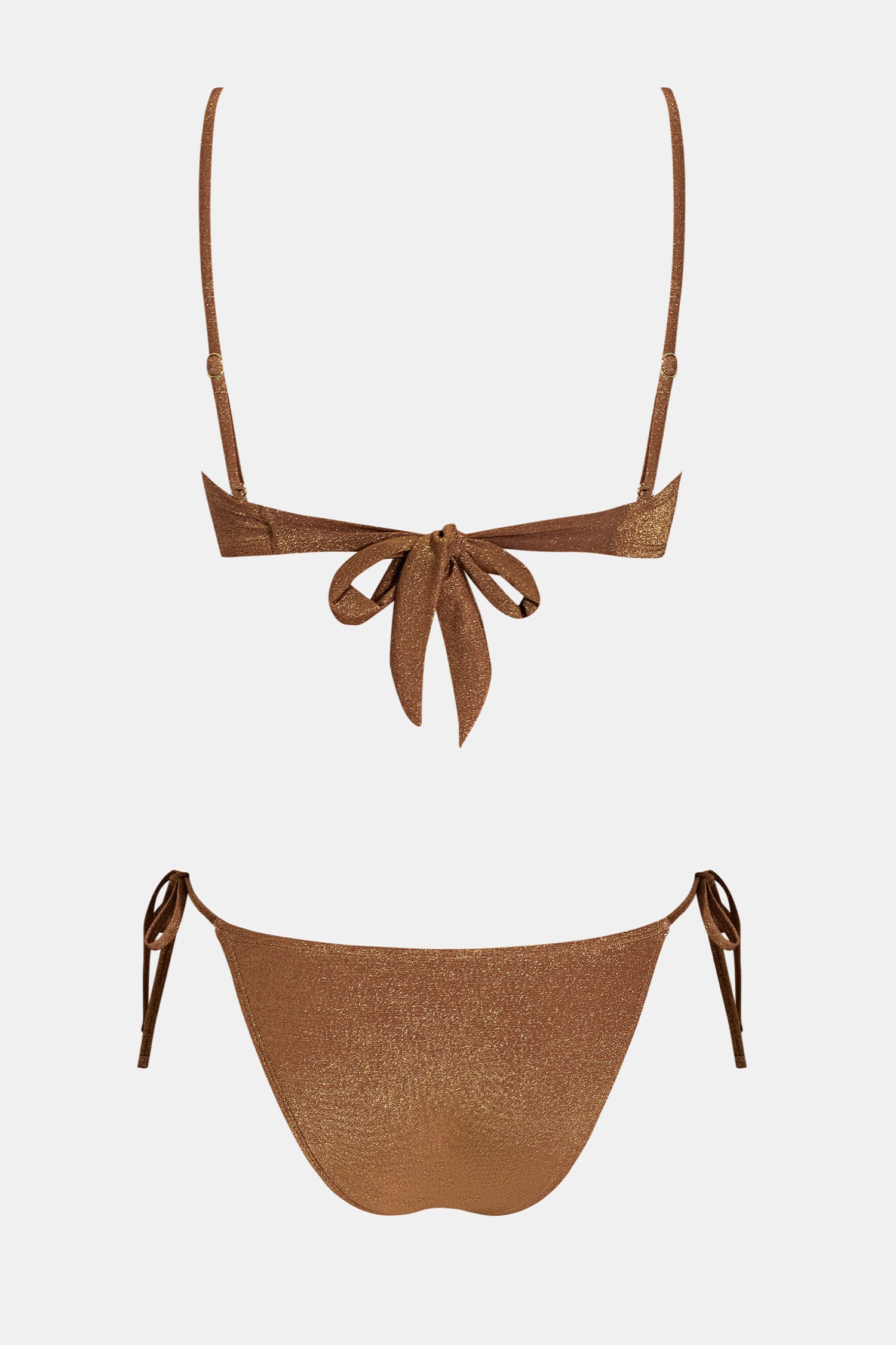 Bikini col carré et bas taille basse