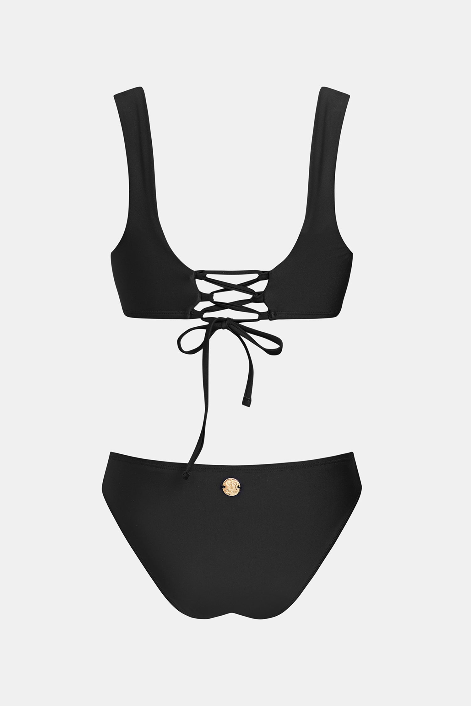 Bikini col carré dos à lacer