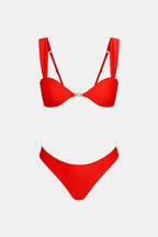 Bikini col cœur et bas coupe extra échancrée