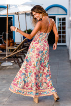Robe longue fleurie allure estivale