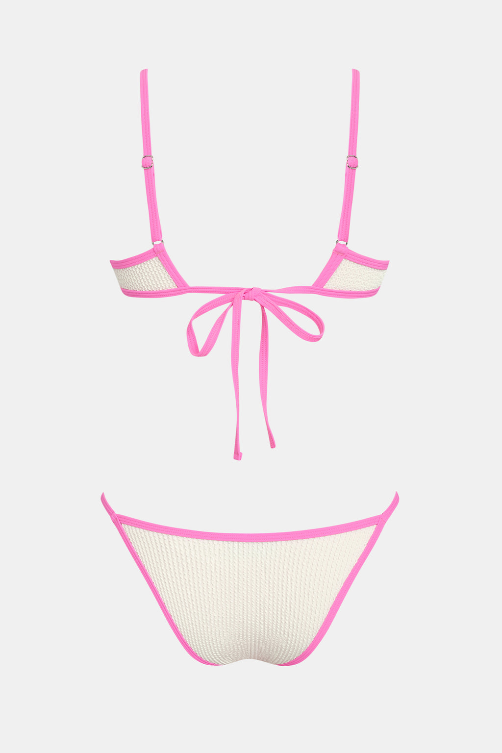 Bikini blanc plongeant