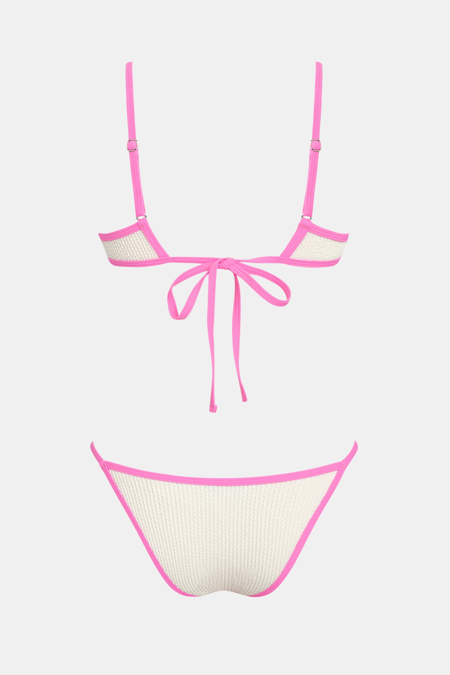 Bikini blanc plongeant
