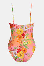 Maillot de bain une pièce imprimé style insulaire