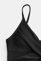 Maillot de bain une pièce en mesh à emballage découpé