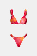 Bikini abstrait col plongeant