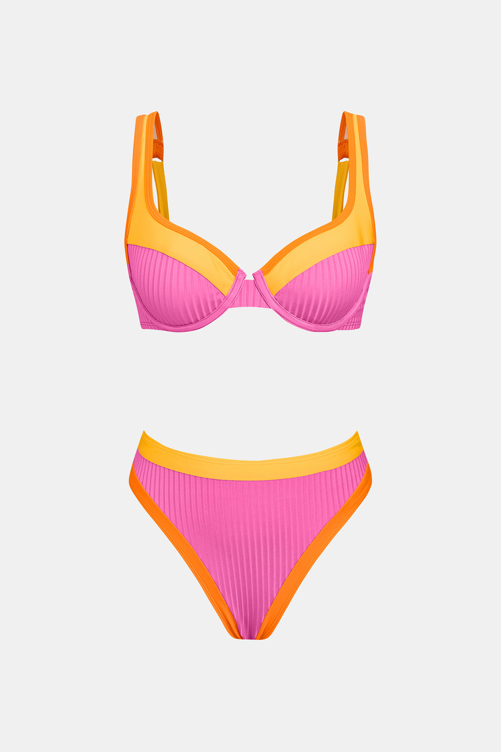 Bikini bretelles ajustables et bas extra échancré