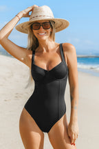 Maillot de bain une pièce gainant ventre plat + élégant