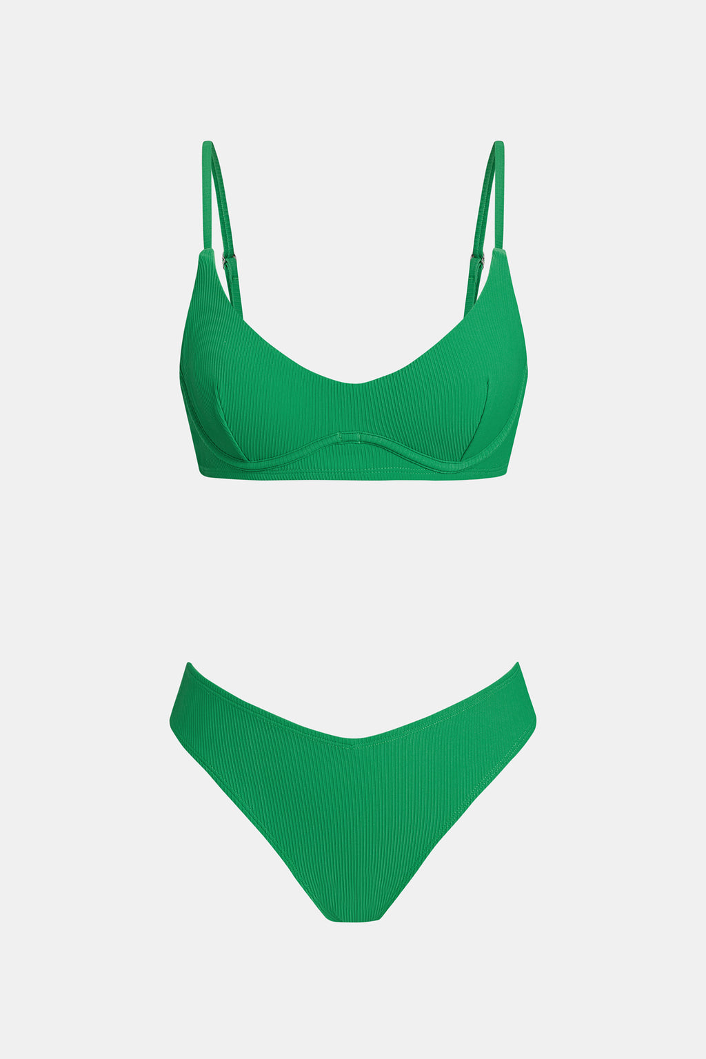 Bikini à armature et bas échancré
