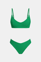 Bikini à armature et bas échancré