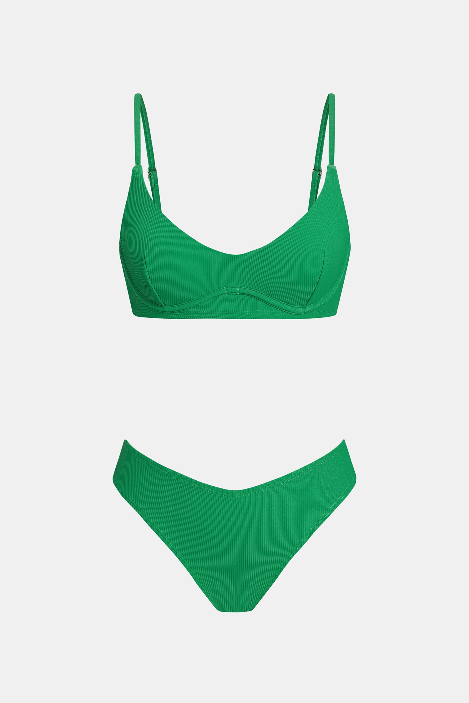 Bikini à armature et bas échancré