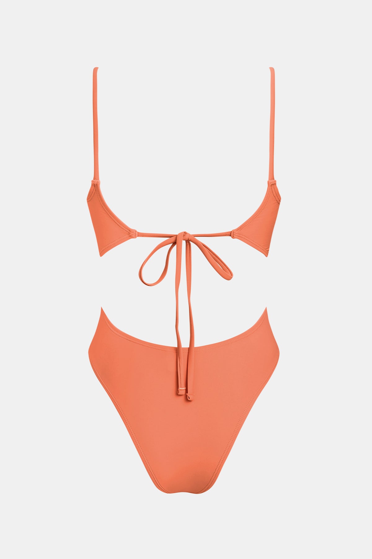 Maillot de bain une pièce melon ultra échancré