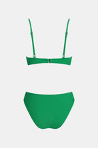Bikini à armature et bas échancré