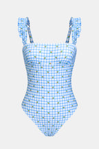 Maillot de bain une pièce col carré