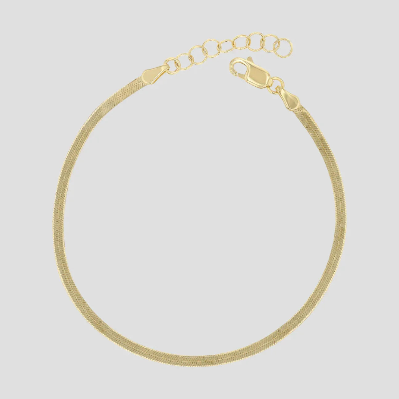 Angelica® Stainless Steel Herringbone Bracelet