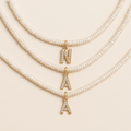 Shelly Pearl Initial Choker