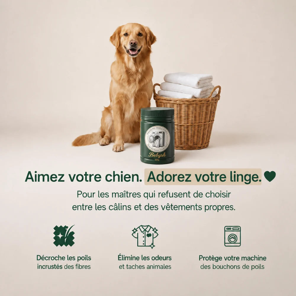 Dissolvant de poils d'animaux Bebysh