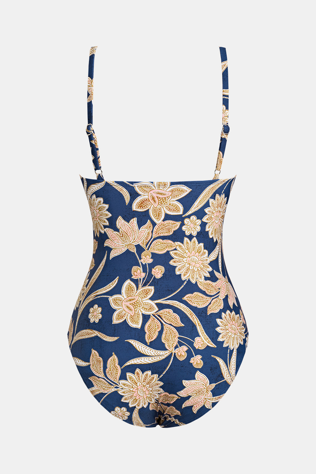 Maillot de bain une pièce à col en V et imprimé paisley