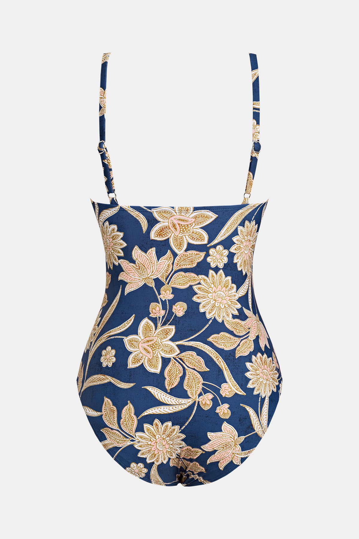 Maillot de bain une pièce à col en V et imprimé paisley