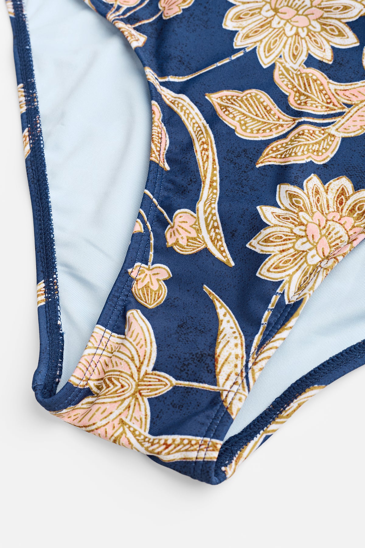 Maillot de bain une pièce à col en V et imprimé paisley