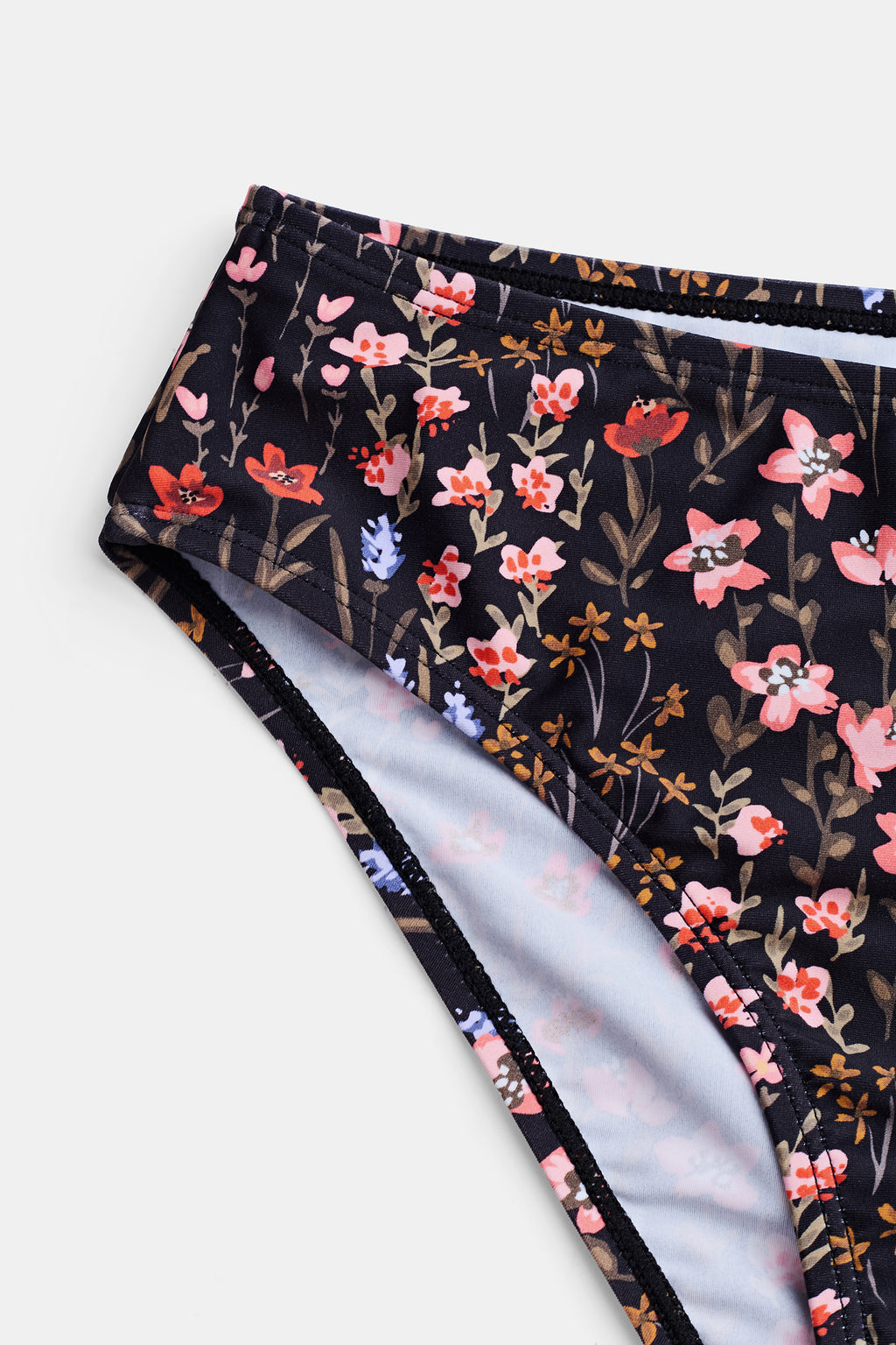 Bikini bralette à col en V et hipster taille moyenne