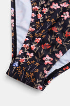 Bikini bralette à col en V et hipster taille moyenne