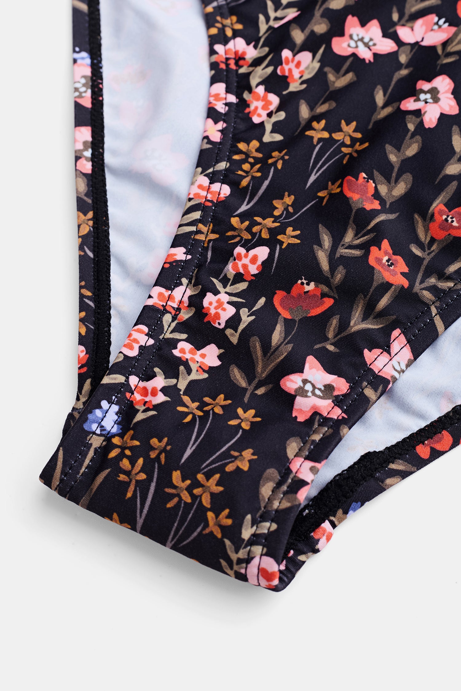Bikini bralette à col en V et hipster taille moyenne