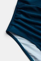 Maillot de bain une pièce à col licou ruché