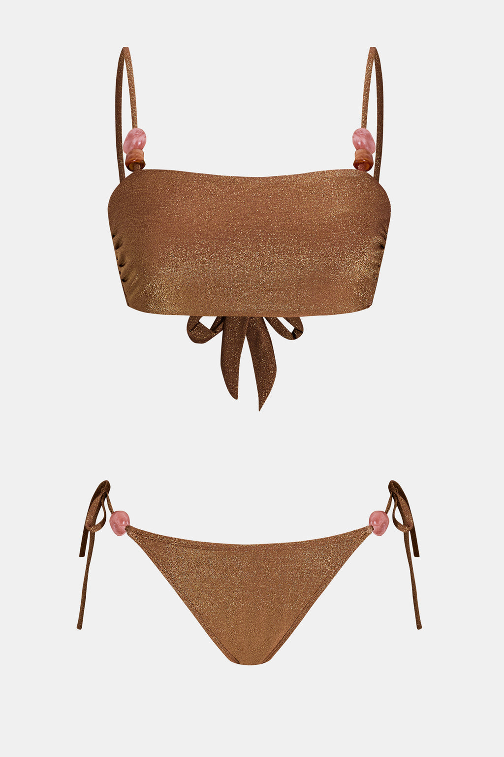 Bikini col carré et bas taille basse