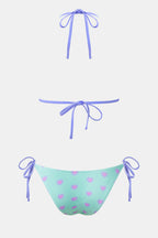 Bikini cœur à top triangle et jambe extra haute