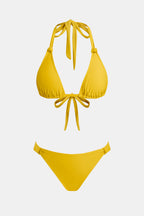 Bikini bretelles licou et bas ultra échancré