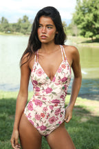 Maillot de bain une pièce floral à l’allure élégante