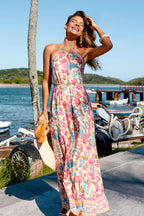 Robe longue fleurie allure estivale