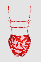 Maillot de bain une pièce col scoop et bas échancré