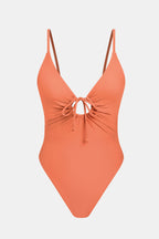 Maillot de bain une pièce melon ultra échancré