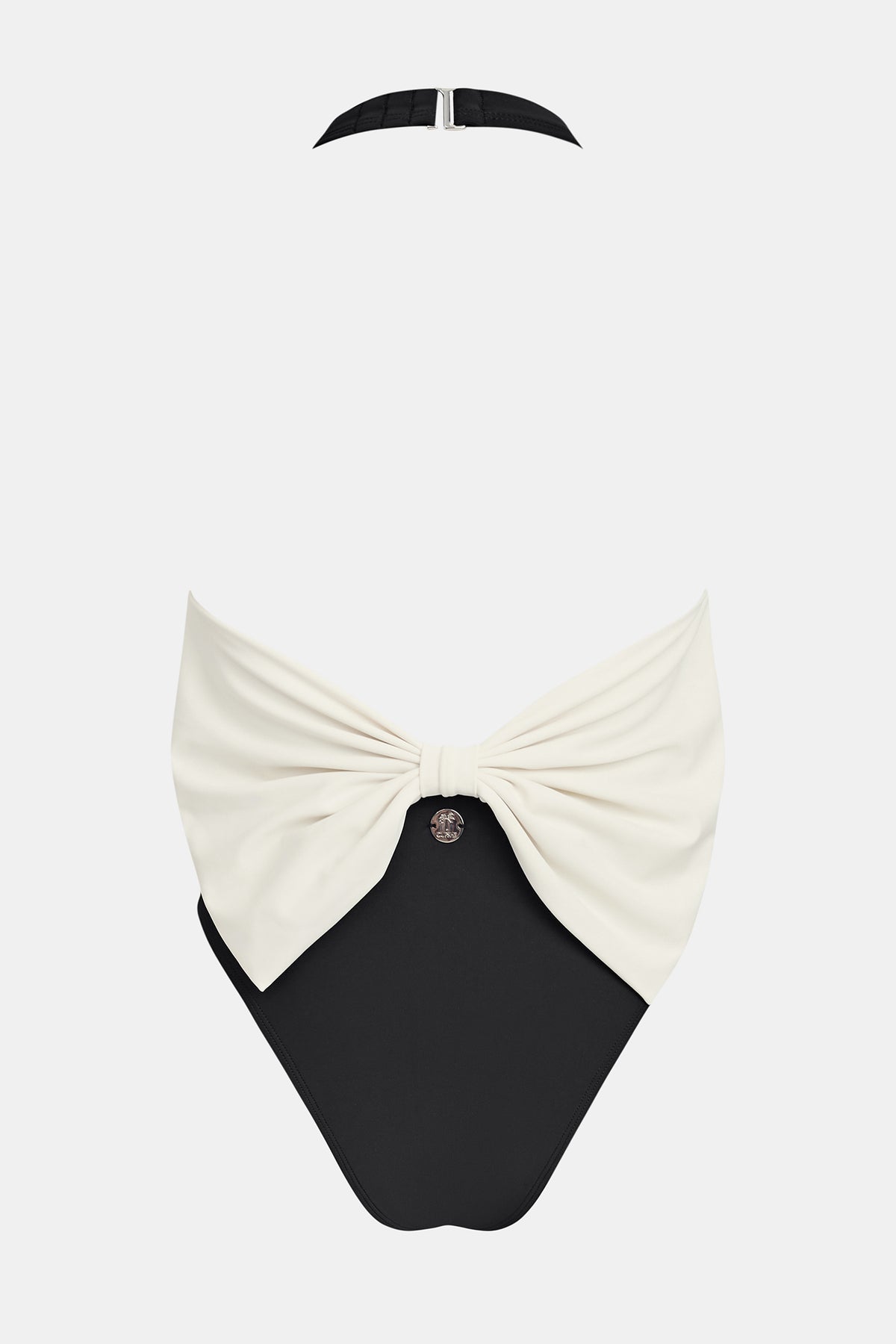 Maillot de bain une pièce colorblock jambe extra haute