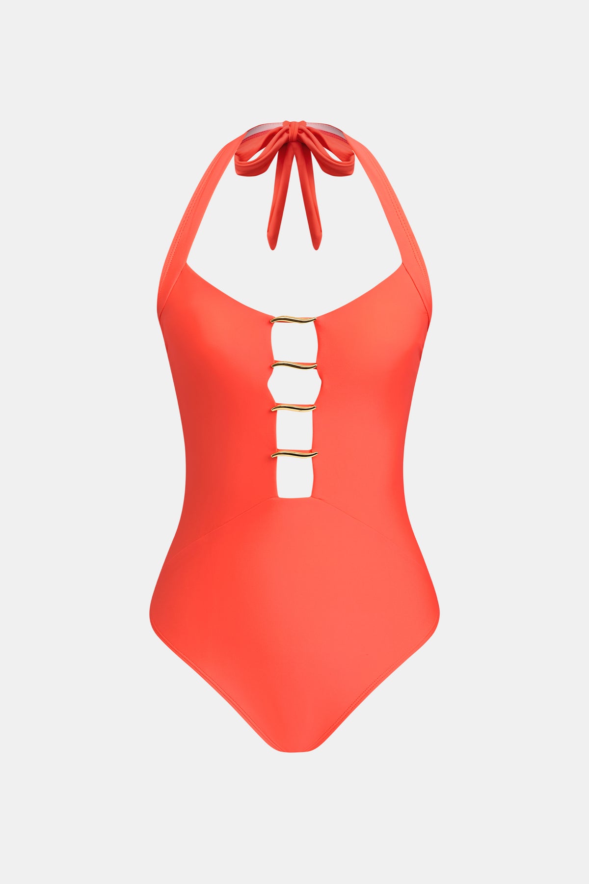 Maillot de bain une pièce corail