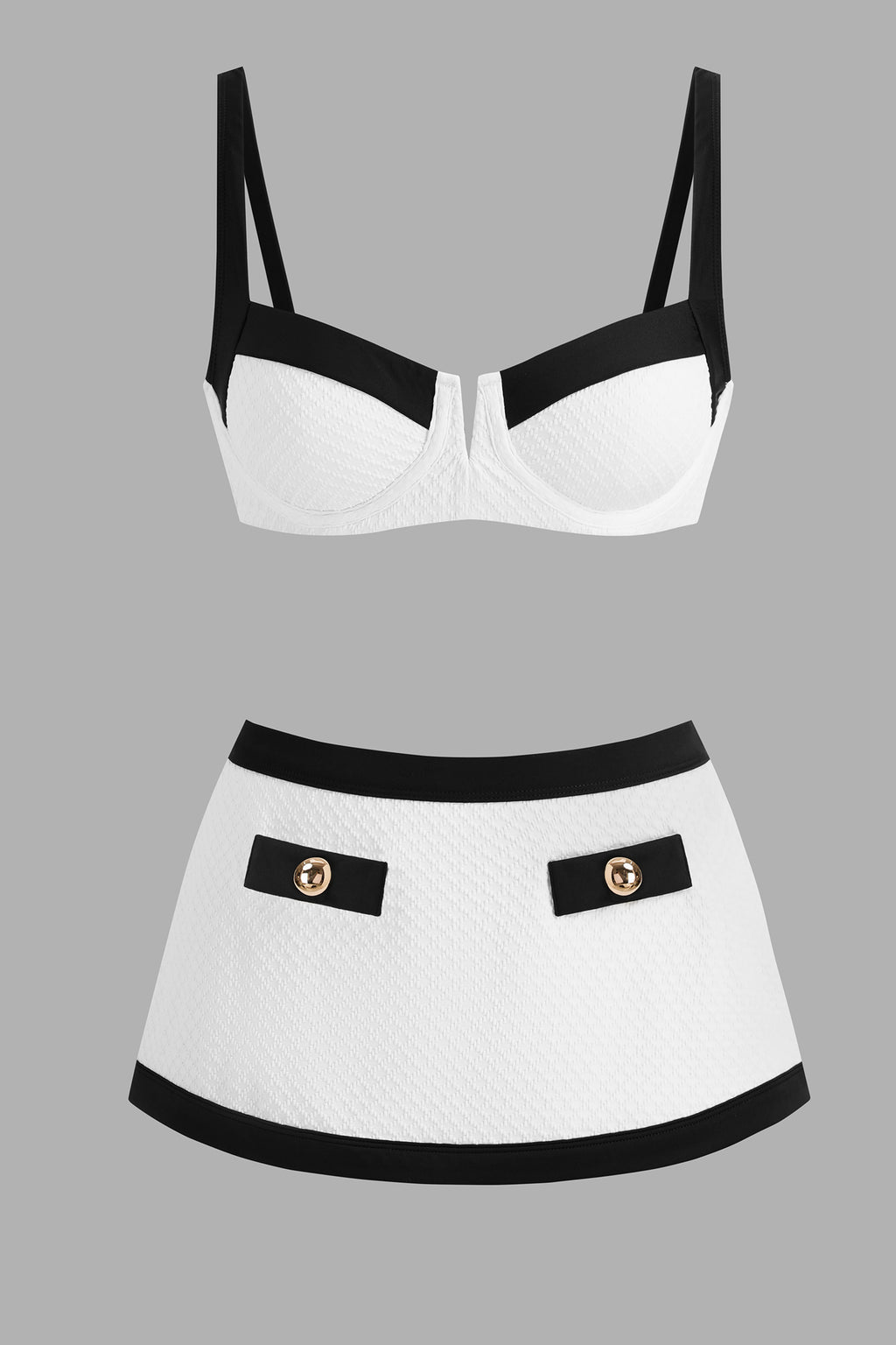 Bikini à armature ave jupe de bain