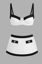 Bikini à armature ave jupe de bain