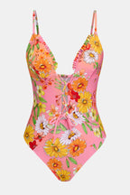 Maillot de bain une pièce imprimé style insulaire
