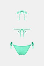Bikini bretelles licou col V et bas taille basse