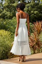 Robe longue blanche élégante