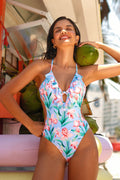 Maillot de bain une pièce floral dos bas