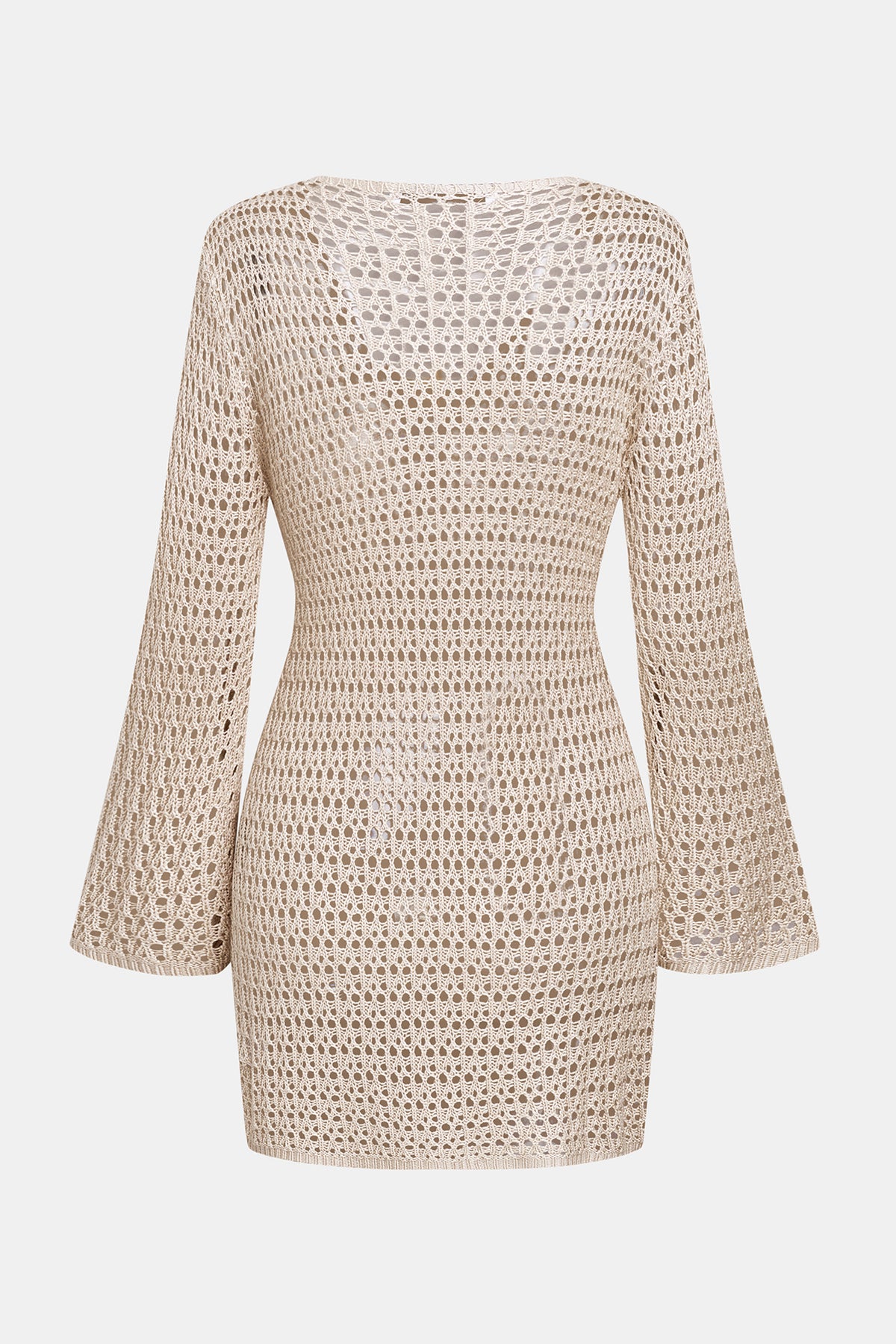 Robe cover up courte manches longues