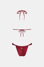 x JOJO Bikini top triangle bretelles licou