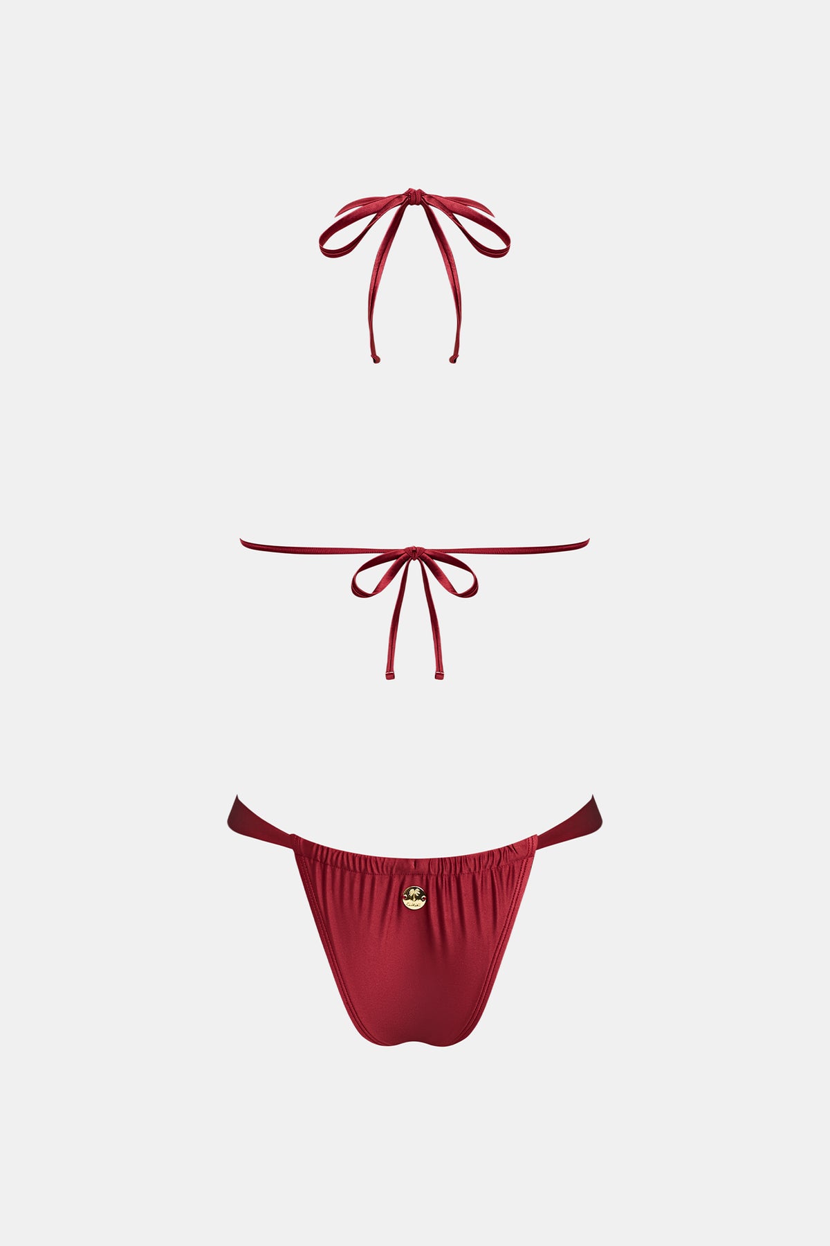 x JOJO Bikini top triangle bretelles licou