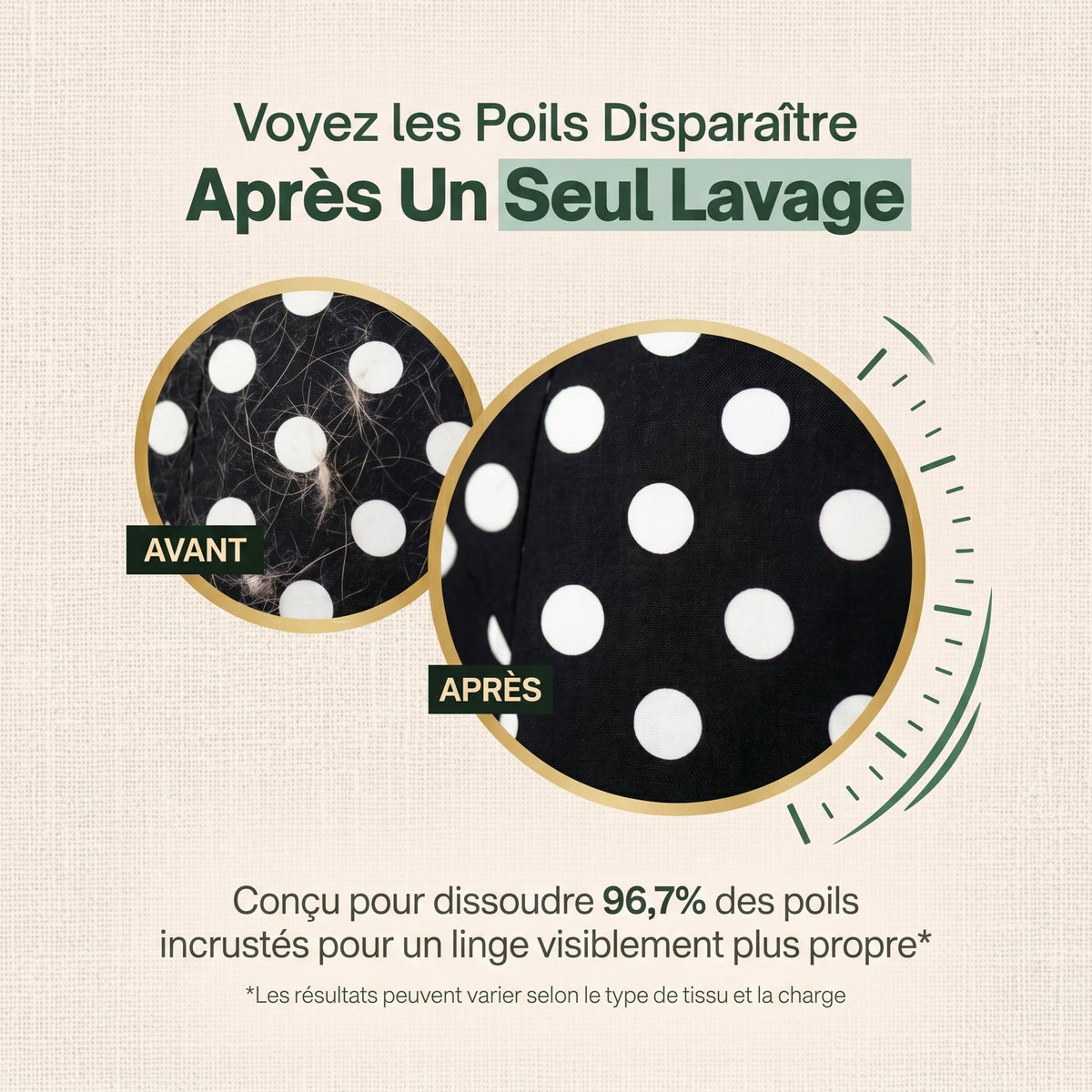 Dissolvant de poils d'animaux